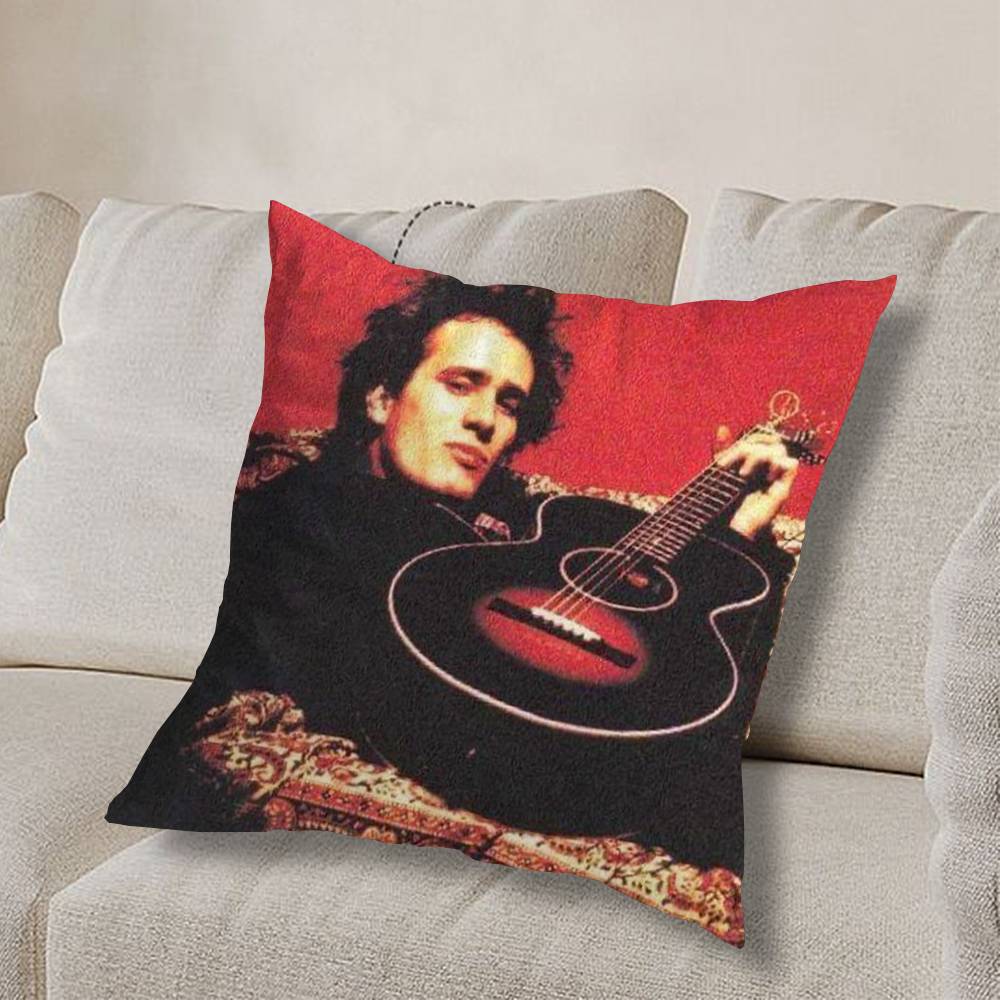 J-Jeff Buckley Grace COOL Pillow Case Anti-dustmite Pillowcase Invisible zipper silky short plush Sofa cushion cover