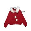 Miu Style 2025 Autumn/Winter Pom-Pom Hooded Zipper Knit Cardigan - Loose, Versatile Outerwear