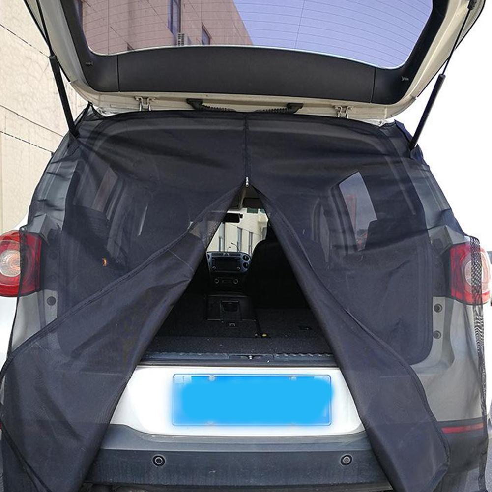 Car Anti-mosquito Curtains And Sunshade Magnetic Self-driving Tour Equipment Trunk Ventilation And Insect-proof Mesh Accessories