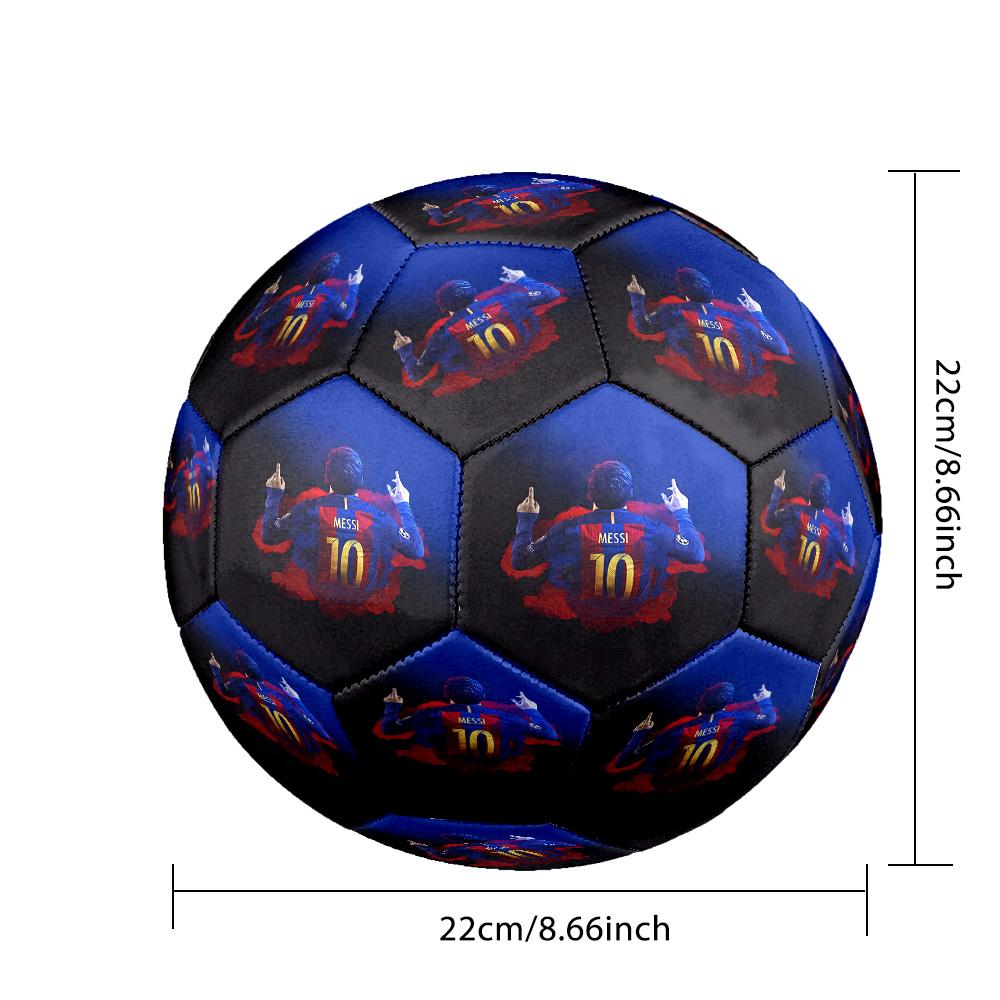Messi Celebration Size 5 Football Machine Sewn Indoor/Outdoor Training and Matches Sports Enthusiast Gifts