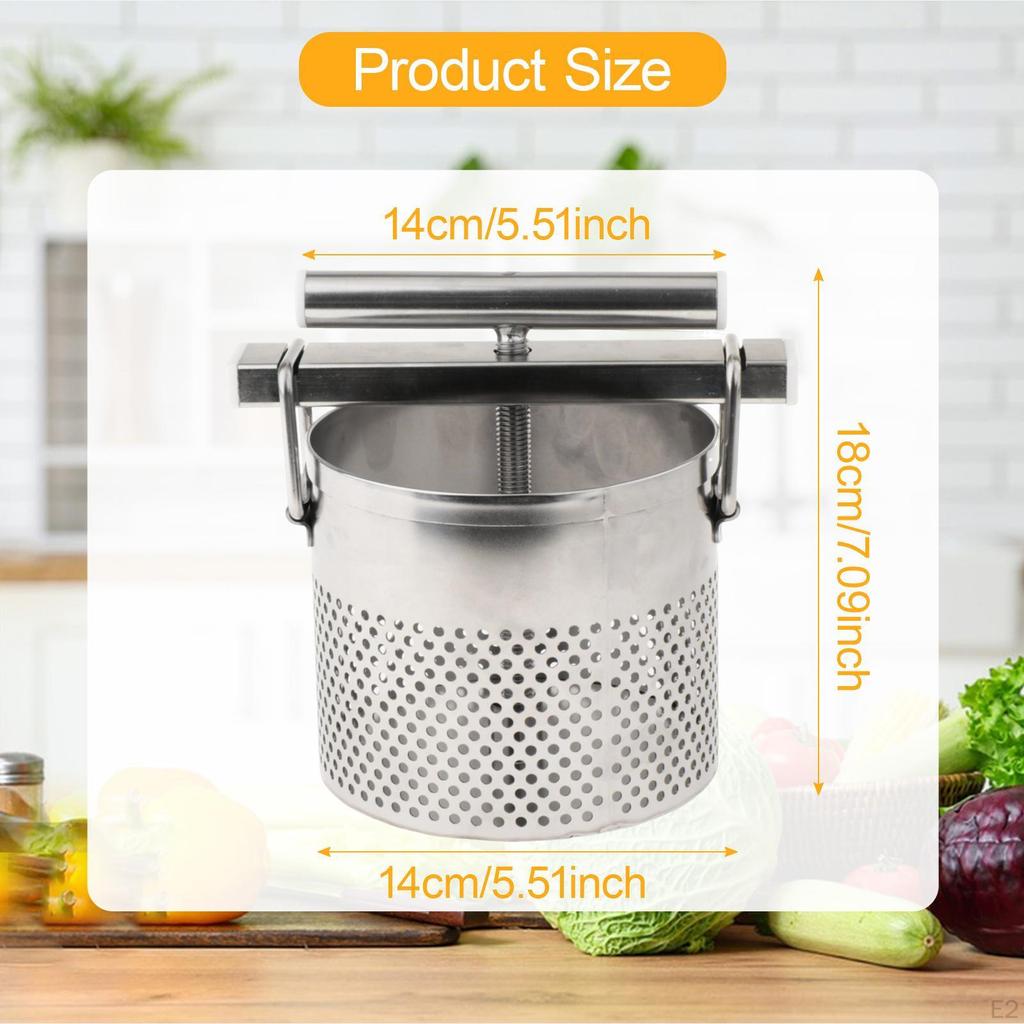 Stainless Steel Vegetable Water with 3 Bags Drainage Holes for Dumpling Filling Versatile