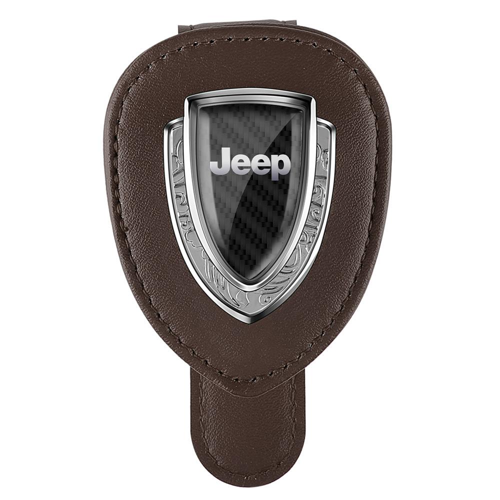 Car Styling Sunglasses Storage Clip Auto Sun Visor Eyeglass Holder Accessories For Jeep Grand Cherokee Wrangler Renegaed Compass AMQ1
