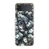 Phone Cover For Samsung Galaxy Z Flip 6 5 4 Case Transparent For Samsung Z Flip 3 Hard PC Foldable Shell USD Dollar Cash Luxury