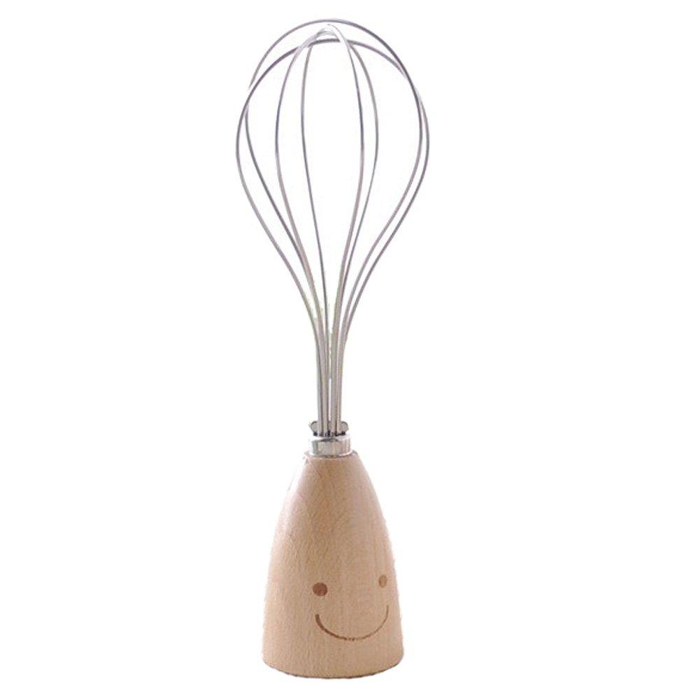 Nagao WaiWai Kitchen Stainless Steel and Made in Whisk, Wooden, Japan, WY-06