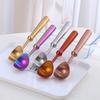 304 Stainless Steel Ice Cream Scoop, Non-Stick Fruit Ice Cream Scooper with Ergonomic Handle, Dessert Scoop for Hard Ice Cream Fruit