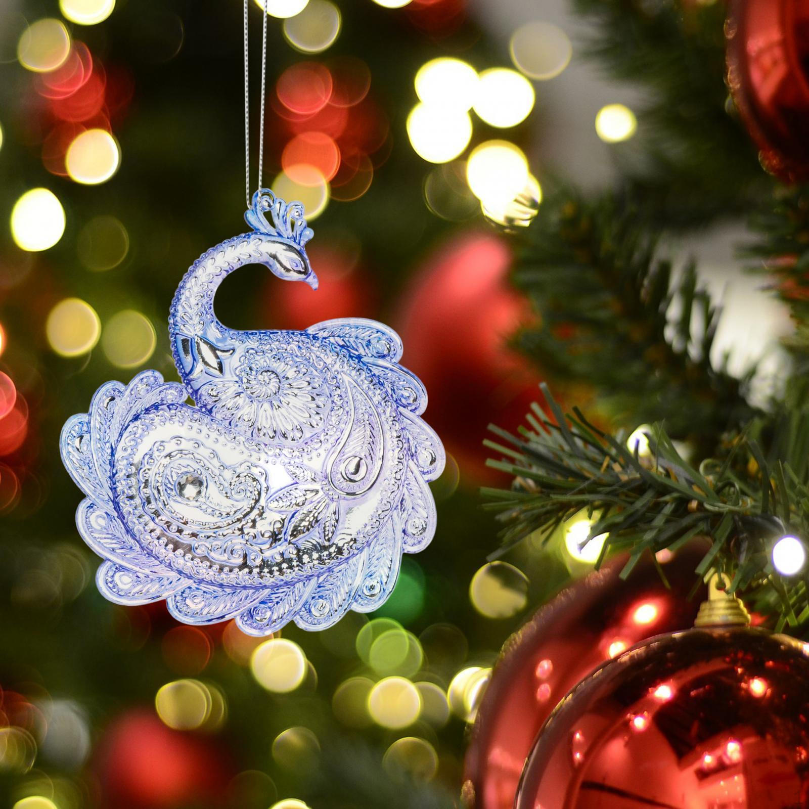 

Рождественские елочные украшения, подвесные украшения, блестящая декоративная акриловая подвеска для помещения