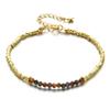 Stone Beaded Bracelet Girls Creative Electroplated Stone Crystal Bracelet