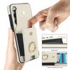 Ring Leather Wallet Card Phone Case for Samsung Galaxy S25 Edge S24 Ultra S23 Plus S22 S21 FE Note 20 10 Flip Stand Cover