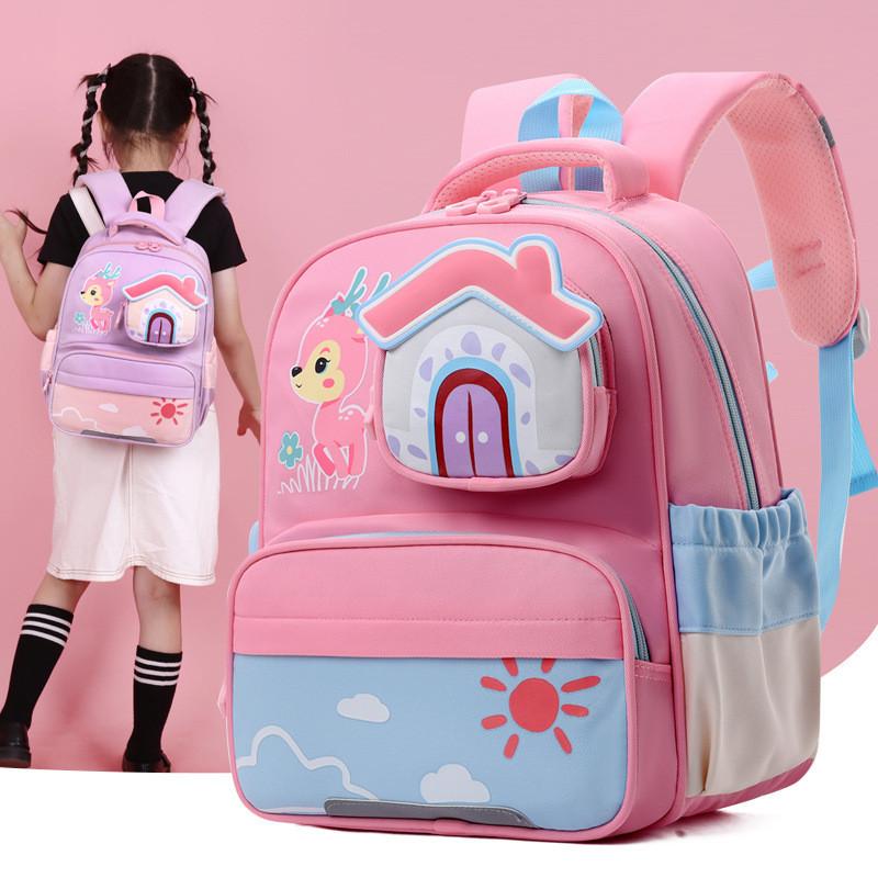 Cute Cartoon Nylon Kids Backpack For Kindergarten Boys And Girls Lightweight And Trendy