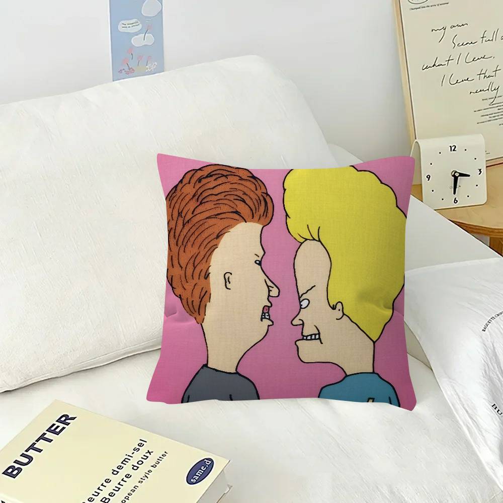 Anime Beavis and Butt-Head  Pillow Cushion Cover Pillowcase Living Room Sofa Home Decor Customized