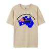 Australian Cattle Dog Flagga T-shirts Australisk Flagga T-shirt Smal Passform Ren Bomull Grupp T-shirts Klassisk Unisex