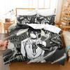Girls Chainsaw Man Makima Bedding Set Printed Bed Set Duvet Cover Sheet Pillowcase Soft Quilt Cover Full Queen King Size