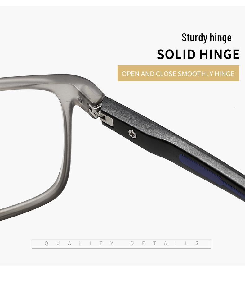 Ultra-Light TR90 Anti-Blue Light Reading Glasses for Middle-aged and Elderly – Sports Style, High Definition Eye Protection for Men.