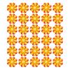 30PCS Hummingbird Feeders Replacement Flowers Brightly Colored Bird Feeder Feeding Ports Parts Easy To Clean Red + Yellow (with Yellow Core)