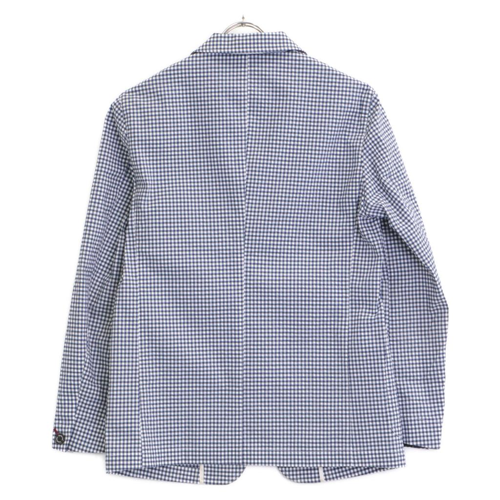 BLACK LABEL CRESTBRIDGE White X Navy Gingham Check Single Jacket Jacket S White / NavyUsed