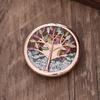 Luxury Hot Sale Round Hollow Enamel Color Tree of Life Magnetic Buckle Brooch Ladies Simple Premium Magnetic Corsage