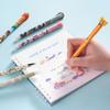 6 Colors Erasable Gel Pen 0.5mm Cute Cartoon Animal Erasable Pen Colors Ink Ballpoint Pen Writing Error Erasable for School