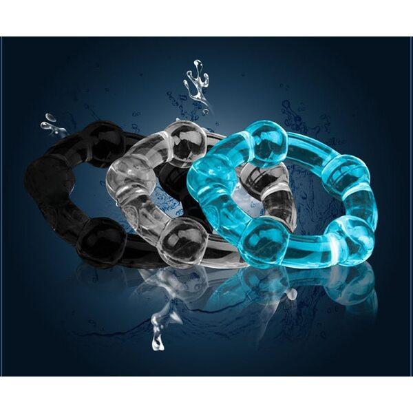 3PCS TEP Durable Penis Ring Adult Men Ejaculation Delay Doughnut Cock Rubber Rings Penis Enlargement Sex Toys for Male Sex