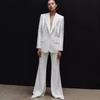 In-Stock 2025 European & American Celebrity Fashion Beaded Sequin Embroidered Suit & Trousers Set