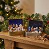 Shepherd Animal Mini Christmas Nativity Set Hand Painted Xmas Manger Ornaments  Table Decor