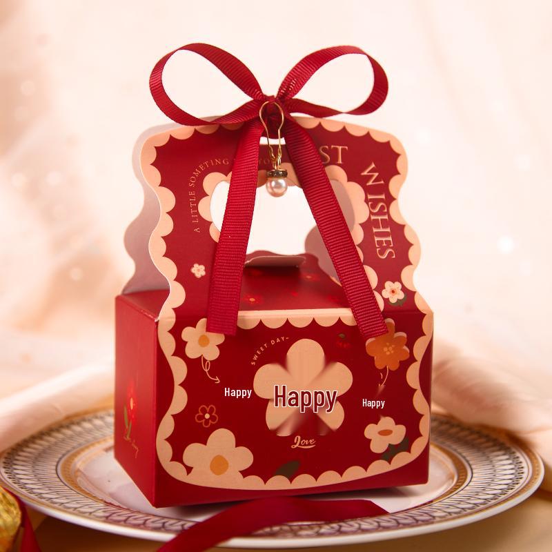 2025 New Style Handheld Wedding Candy Box for Engagements