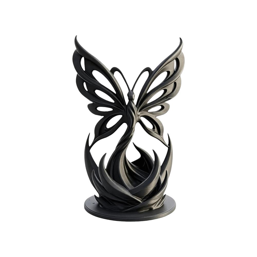 Minimalist Twist Butterfly Statue 3D Printed Desktop Art Ornament Butterfly Sculpture Home