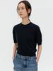 Leubieleu Cashmere Blend Round Neck Knit (Dark Navy)