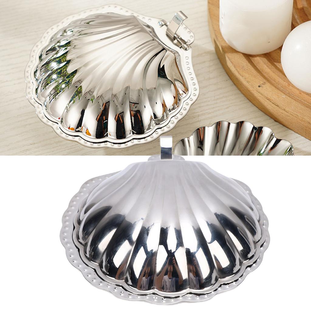   Jewelry Dish Trinket Tray Decorative Jewelry Plate Serving Tray for Nuts Appetizers Home Party Decor Silver Finish