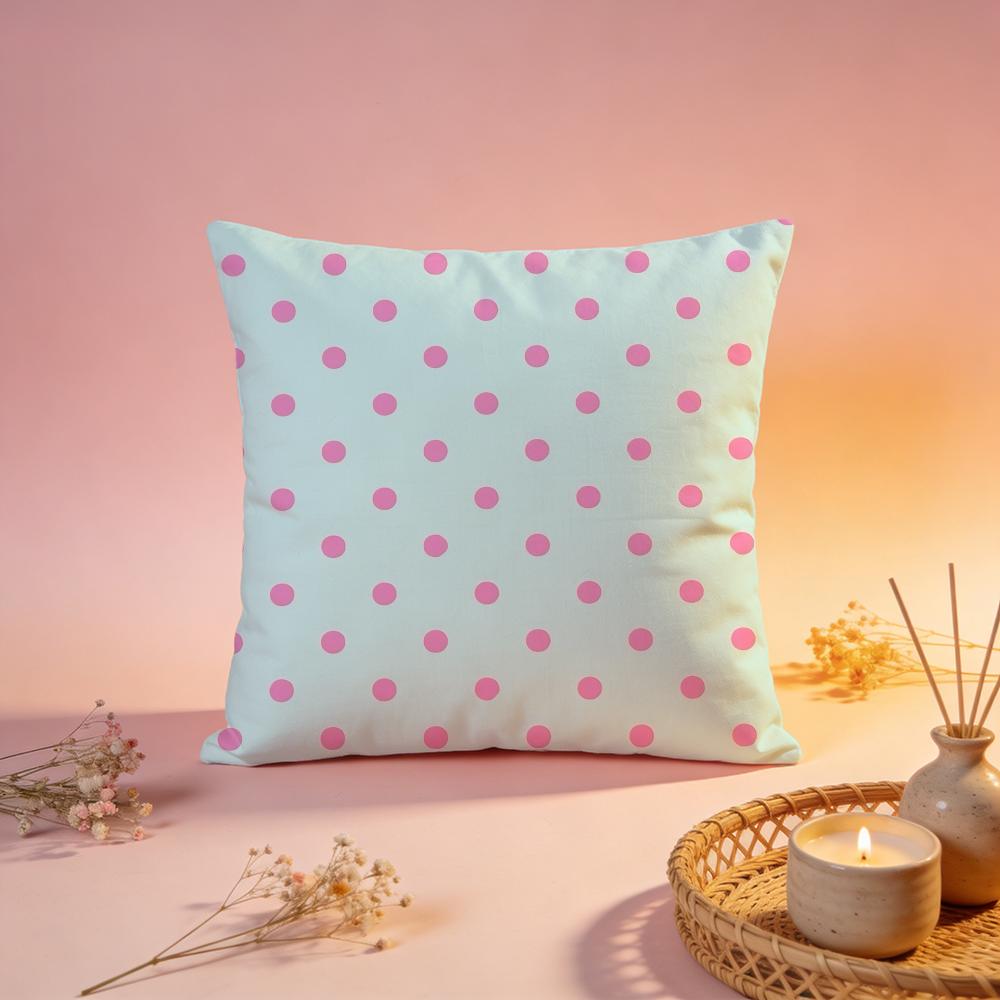 Retro American Polka Dot Cushion Cover Comfortable Durable Pillow Cover MultiScene for Home Office Car Sofa