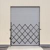 Single Folding Security Gate, 48" H X 66" W Folding Door Gate, Steel Accordion Security Gate, Flexible Expanding Security Gate, 360° Rolling Barricade