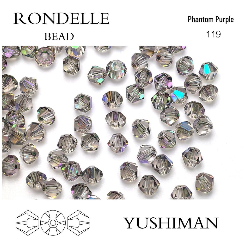 4mm Rhombus Beads - 200 Czech Quality Double Crimp Top Beads for DIY, Shuttle Weaving, and Embroidery