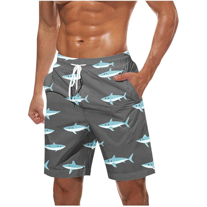 Fashion Colorful Palm Tree Pattern Beach Shorts For Men 3d Printing Swimming Trunks Summer Loose Holiday Party Board Shorts