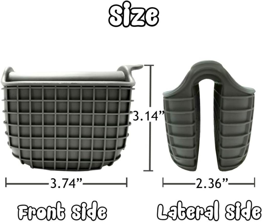 Mini Silicone Oven Mitts Set, Oven Mitts Heat Insulation, Oven Gloves for Kitchen Cooking and Ba