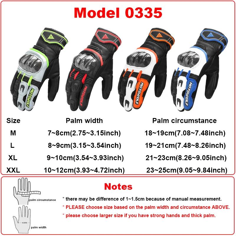 Motorcycle Gloves Leather Men Gloves Touch Screen Carbon Fiber Protect Luvas de Motocicleta de Couro Guantes Cuero Gants Cuir