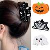 Halloween Theme Hair Claw Clip for Adult Kids Bat/Blackcat/Pumpkin SharkClips Hair Styling Accessories Party Headdress