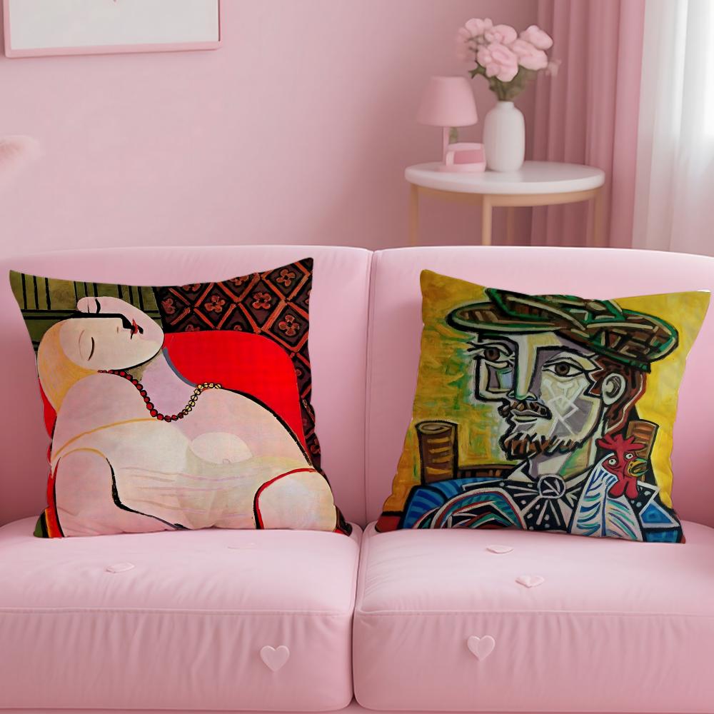 P-Picasso Art Potah na polštář Pohodlný oboustranný potah na polštář Ideální pro auto, pohovku, ložnici a další