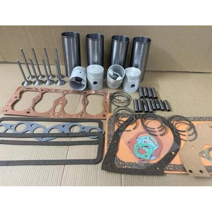 Engine Overhaul Kit Fits Willys Jeep 134 F-head 1950-72 Piston +Liner+Gaskit+Val