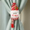 Santa Claus Christmas Curtain Buckle Christmas Tree Ornament Christmas Decoration Party Supplies Snowman Curtain Strap