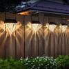 Solar Wall Lamp with Smart Light Control, LED Landscape Lighting for Garden, European Courtyard, Fence  Waterproof Wall Washing Lamp Night Light