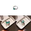 New Chinese Style Zircon Snake Pattern Triangle Open Ring For Women