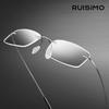 Flexible Ultralight Rimless Reading Glasses for Men Women Memory Metal Presbyopic Eyeglasses Strength +1.0 to +4.0