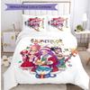 Set Biancheria da Letto Kpop Demon Hunters con Stampa, Morbido Set Lavabile Amico della Pelle con Copripiumino e Federe