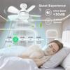 Socket Ceiling Fans with Lights and Remote - Fan Light Dimmable Led Bulb,Screw in Small