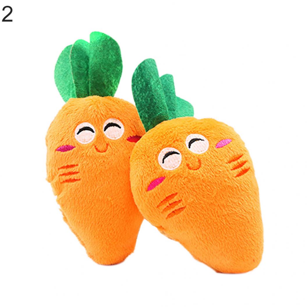 

Мультфільм Морква Кавун Звук Інтерактивна Плюшева Жувальна Іграшка Собака Товари для тварин Carrot