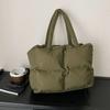 New Large Capacity Down Commuter Top Handle Bag Soft Versatile Shoulder Bag Women Fashi Casual Texture and Simple Storage Bags