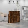VidaXL Reception Desk Smoked Oak 100x50x103.5cm Engineered Wood, Reception Counter, Salon Reception, Counter 859028