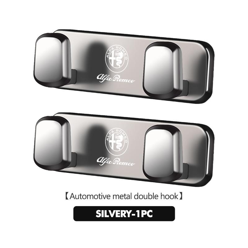 2026 Heißer Aufkleber Multifunktionales Auto-Logo Selbstklebender Haken Schlüsselaufbewahrung Halter Befestigungshalter Zubehör Für Alfa Romeo Giulia