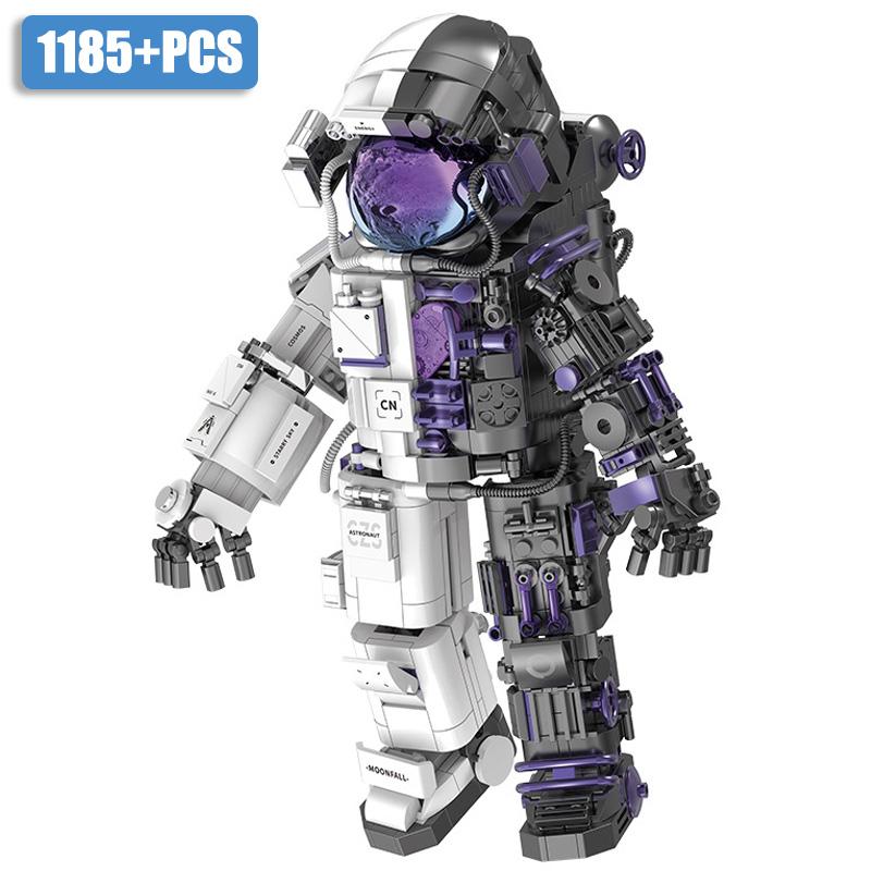 

2024 NEW MOC 1185pcs Mecha Astronaut Building Blocks Kits DIY Mechs Spaceman Robot Action Figure Bricks Toys For Children Gifts