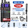 2PCS Baofeng UV-5RH 10W Air Band Walkie Talkie Multi Band Wireless Copy Frequency 999CH NOAA Long Range Ham Radio Upgraded UV-5R