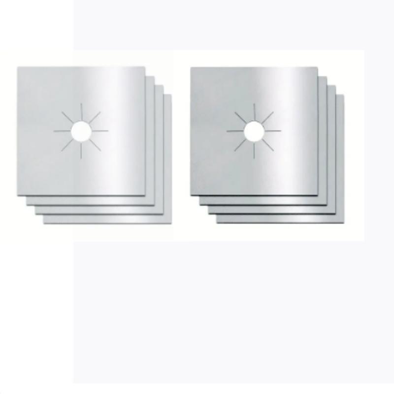 4/8PCS Stove Oil-proof Mat Gas Stove Mat Oil-proof Mat Reuse High Temperature Resistant WashableTo Wash Cuttable Stove Protecti